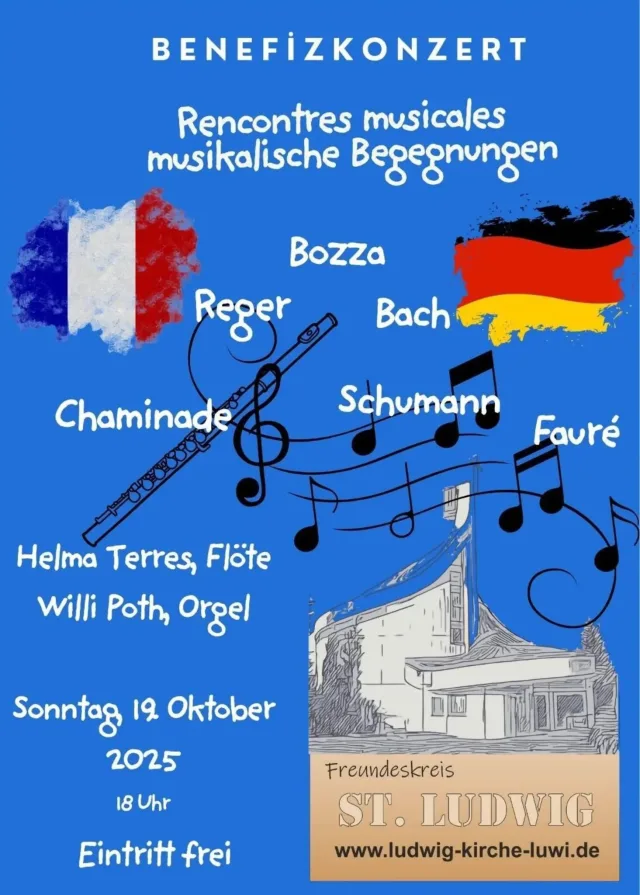 Plakat zum Benefizkonzert f&uuml;r St. Ludwig